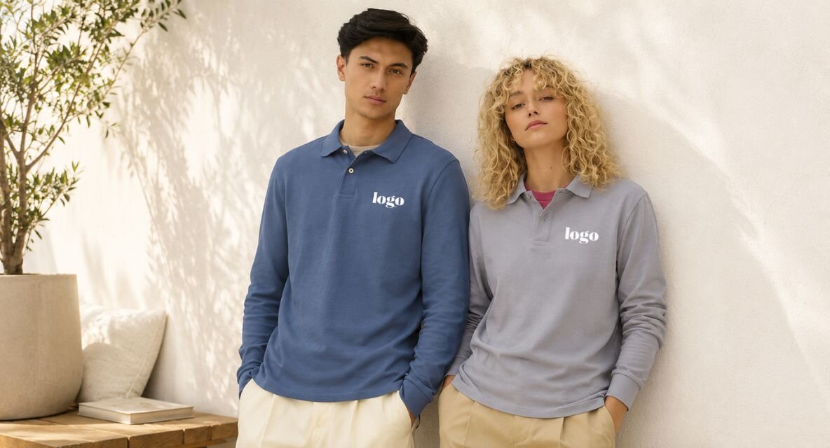 Polos manches longues personnalisés
